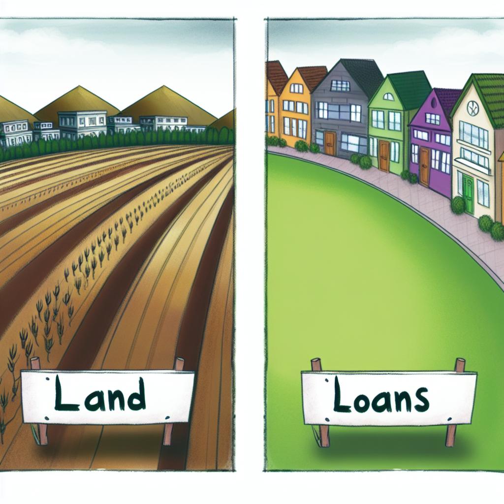 The differences between land loans and home loans.