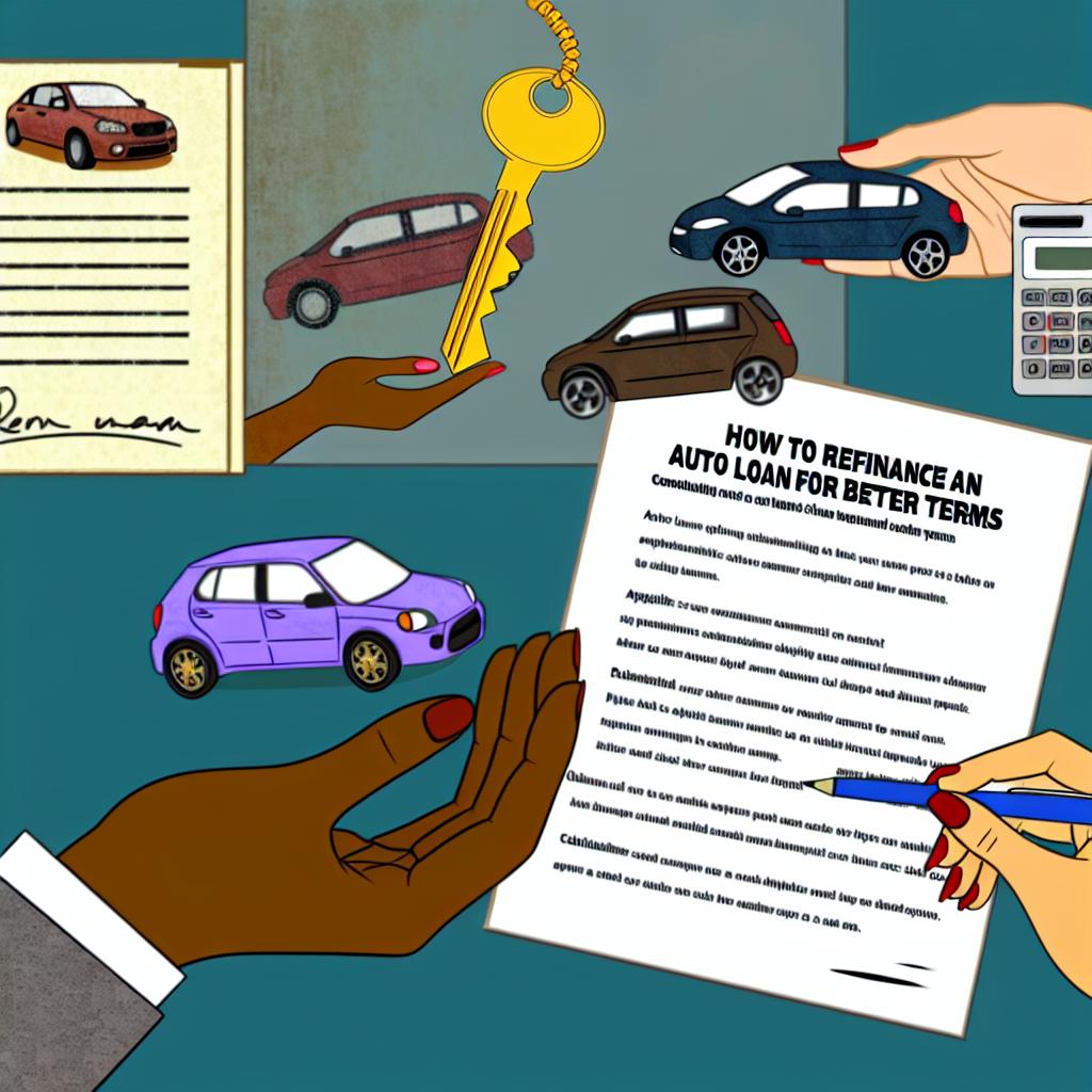 How to refinance an auto loan for better terms.