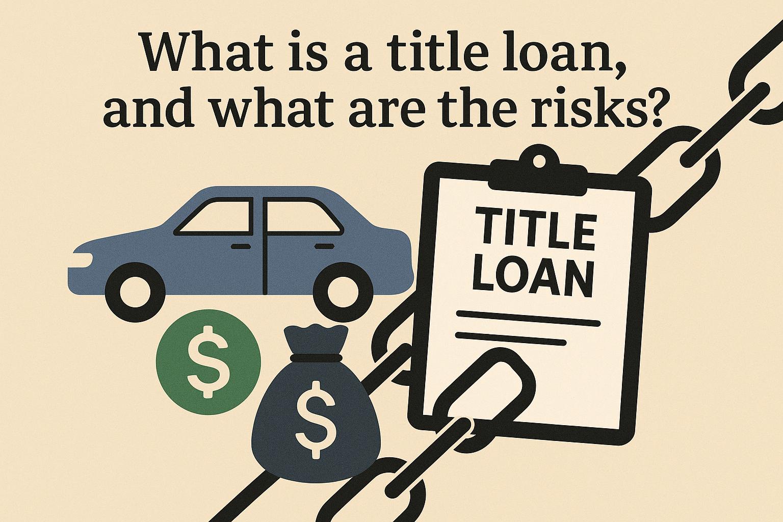 What is a title loan, and what are the risks?
