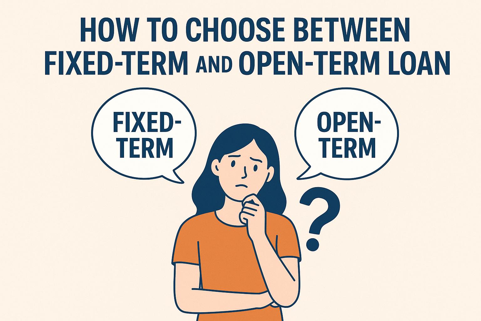 How to choose between a fixed-term and open-term loan.