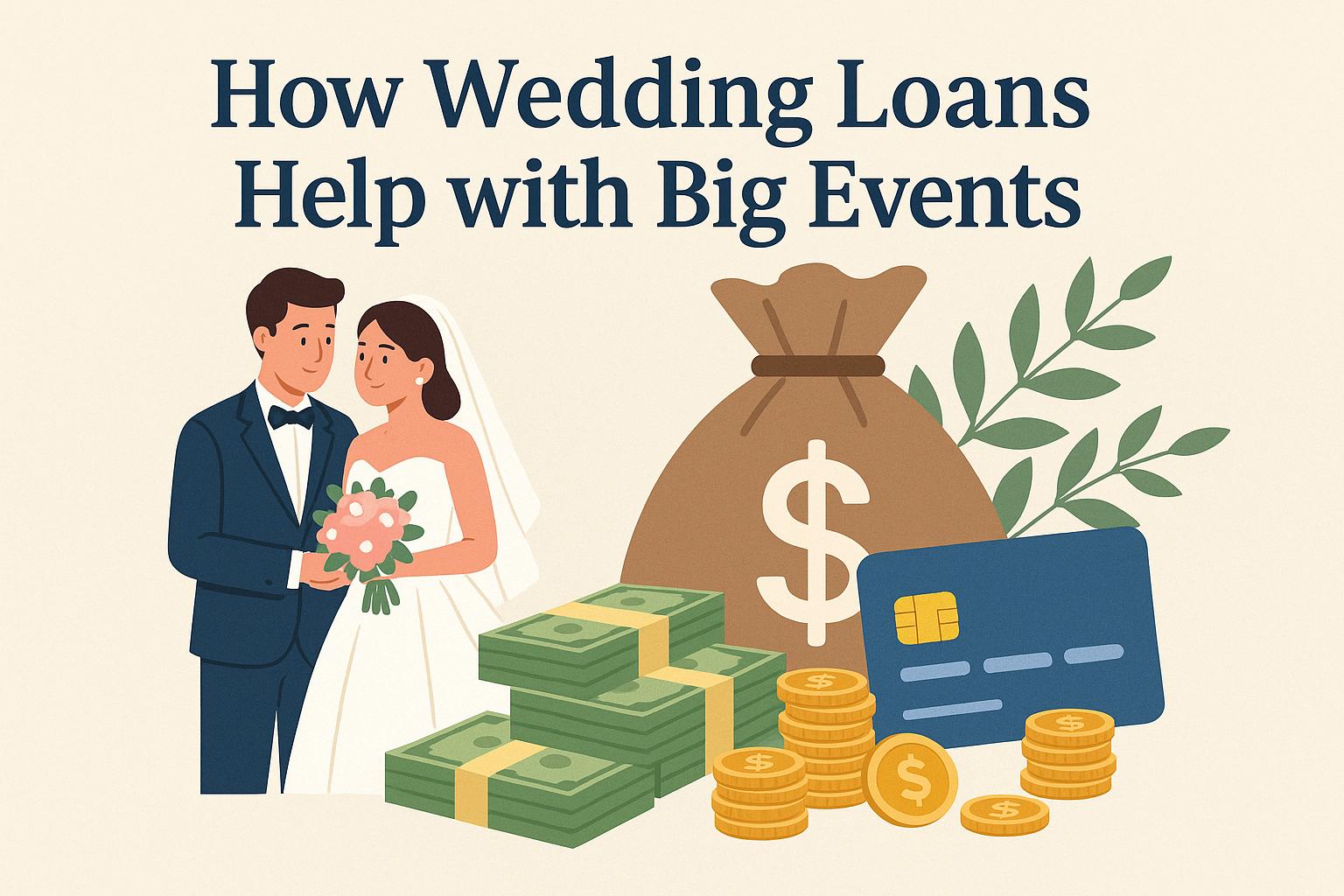 How wedding loans help with big events.