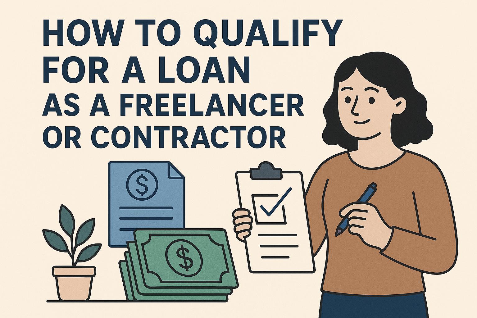 How to qualify for a loan as a freelancer or contractor.