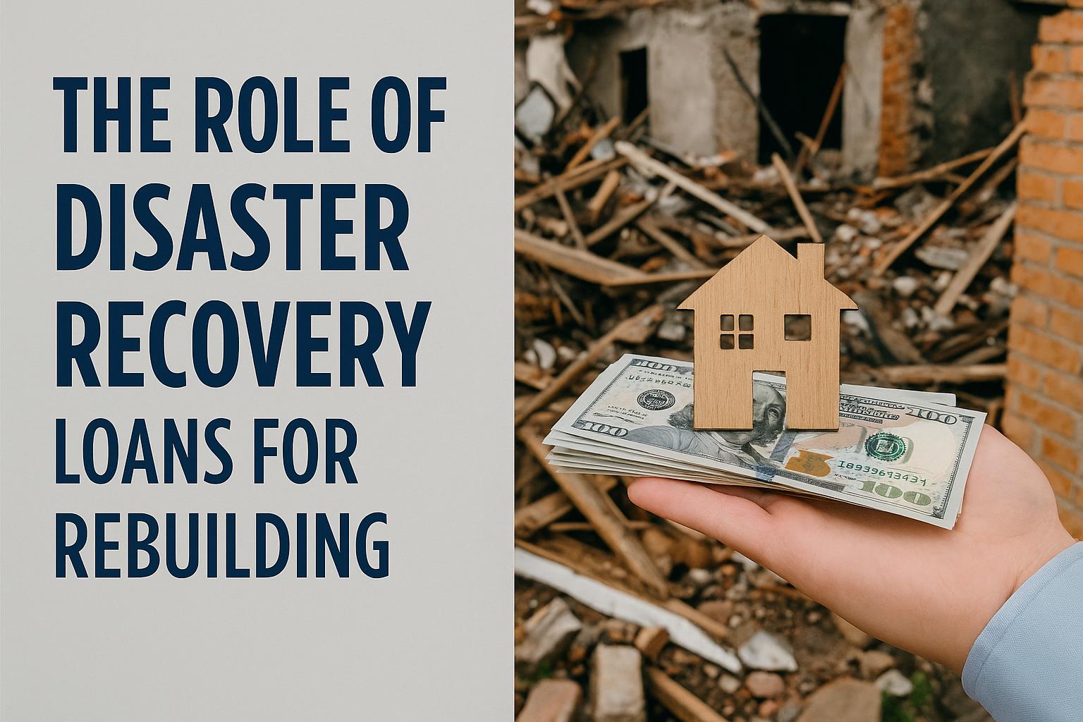 The role of disaster recovery loans for rebuilding.