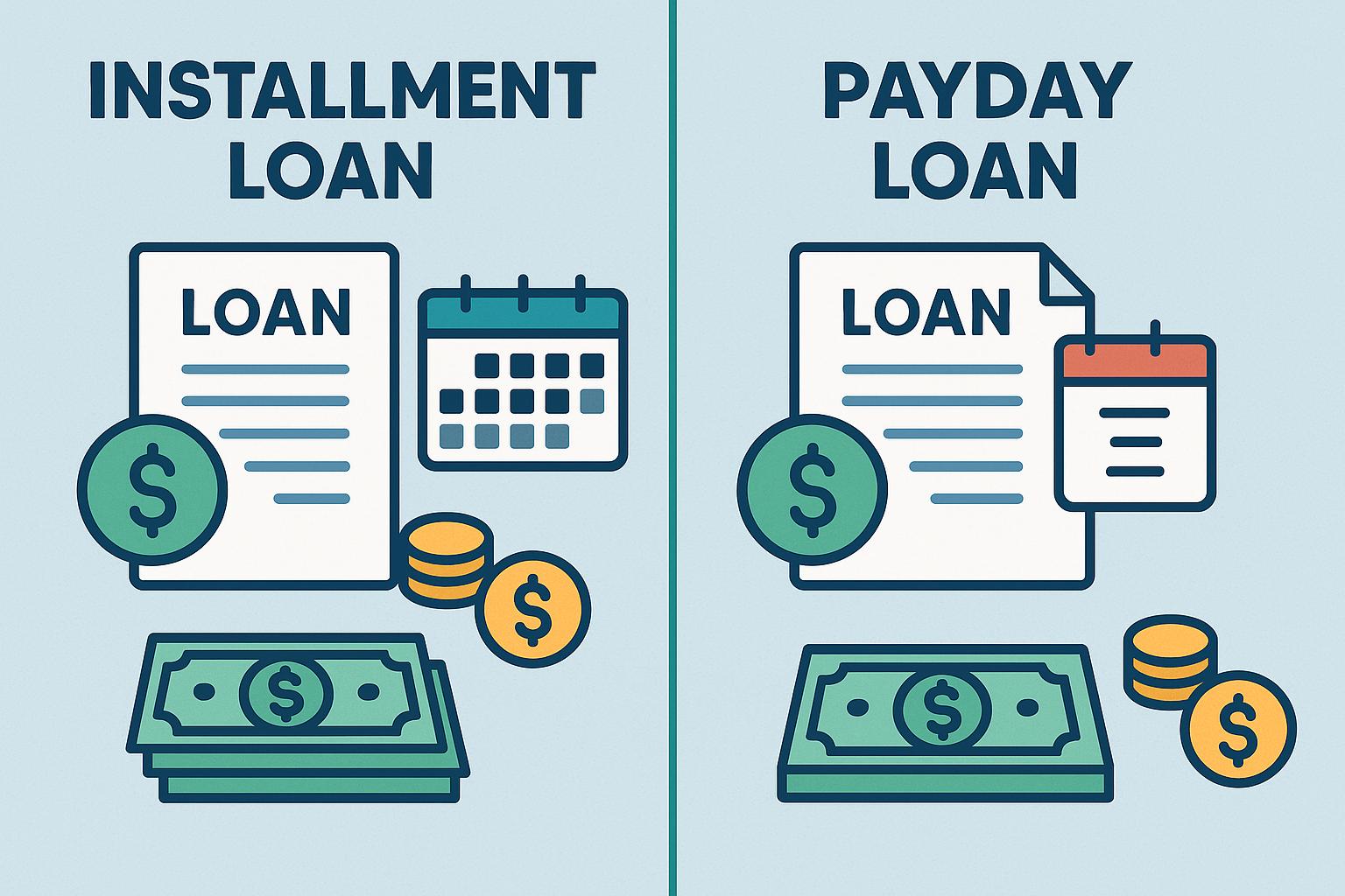 How installment loans differ from payday loans.