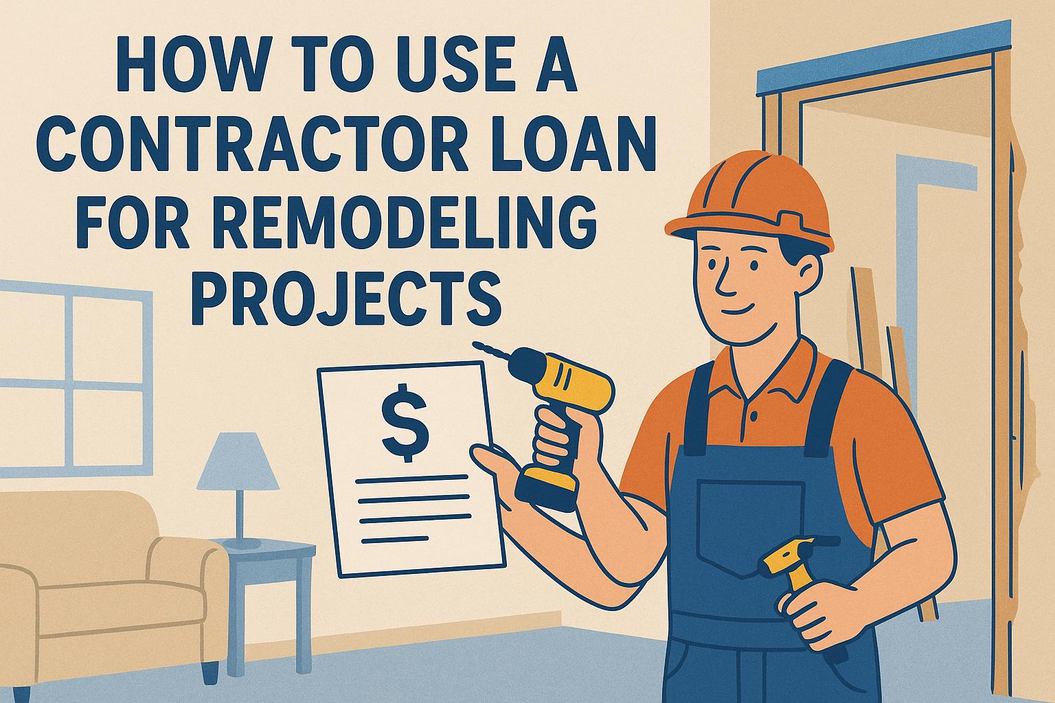 How to use a contractor loan for remodeling projects.