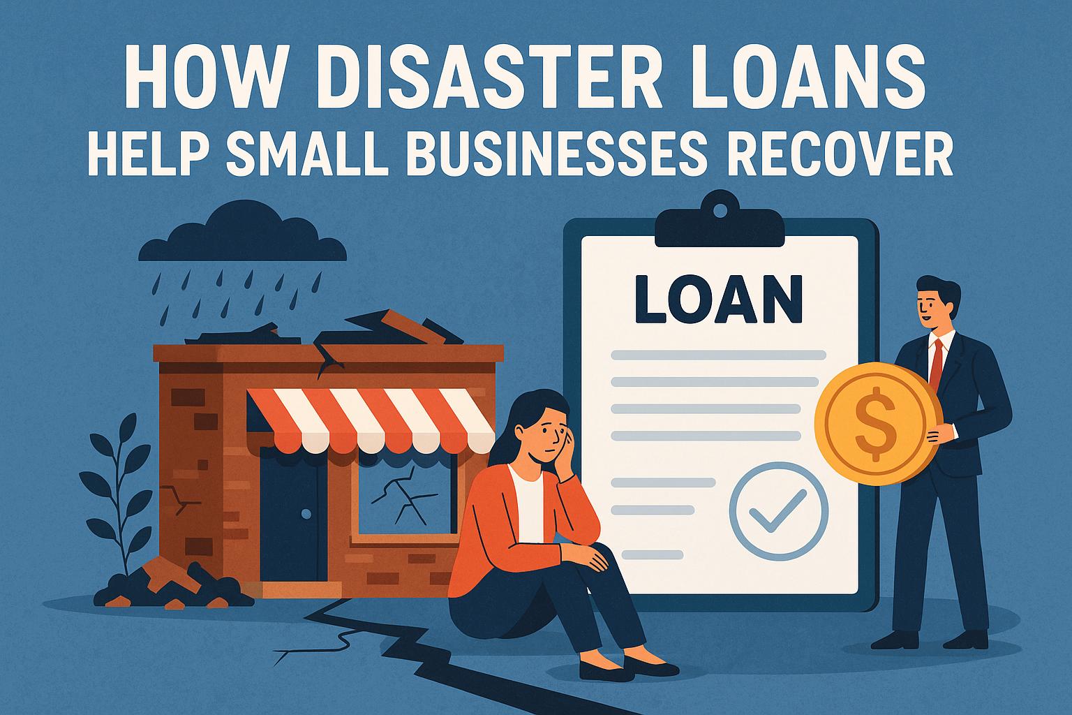 How disaster loans help small businesses recover.