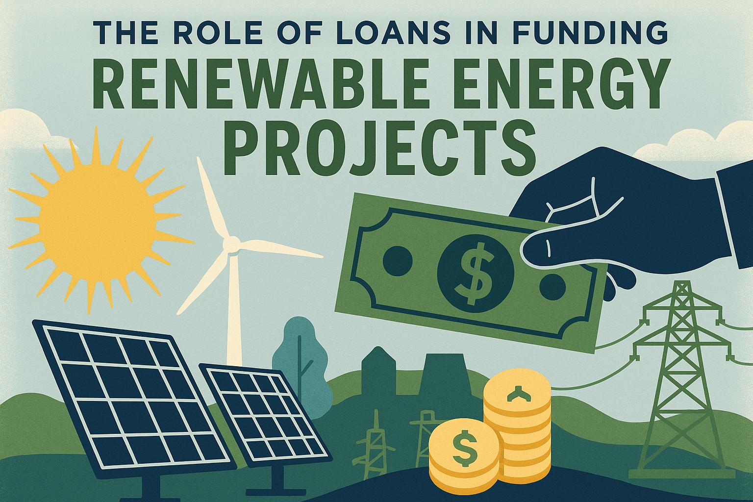 The role of loans in funding renewable energy projects.